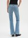 Blue denim cotton stretch flare jeans_2