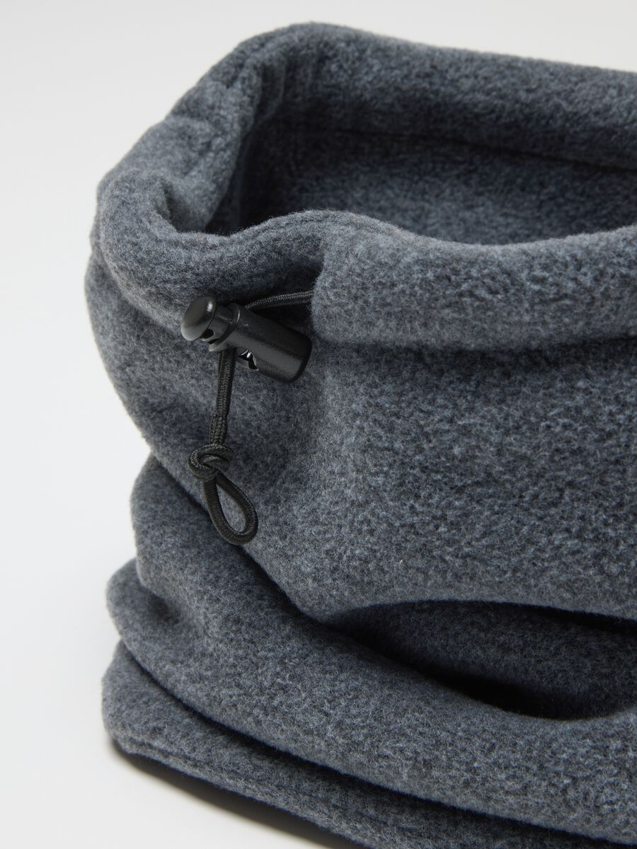 Grey fleece neck warmer_2