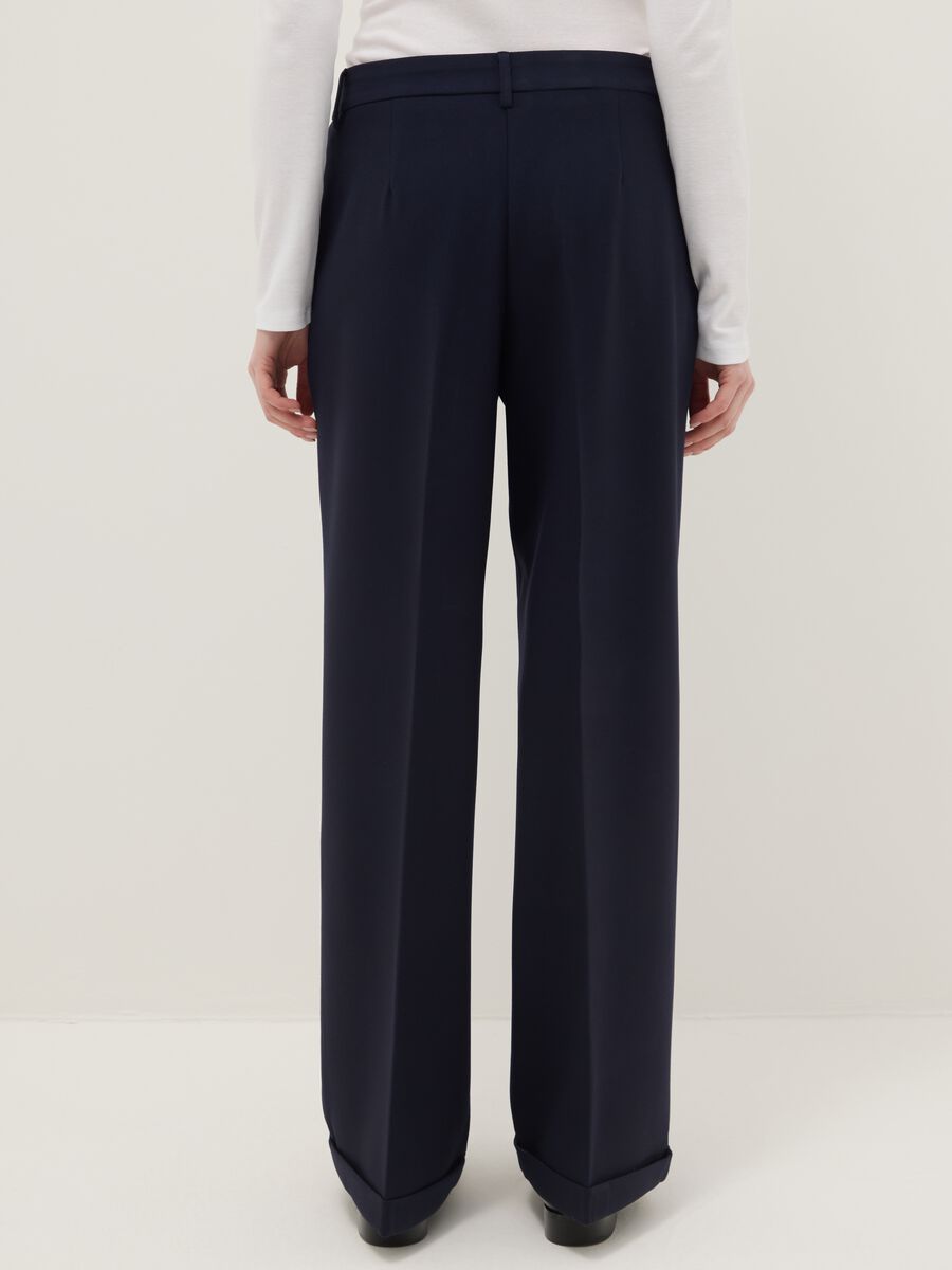 Blue Slim Fit Chino Trousers_2