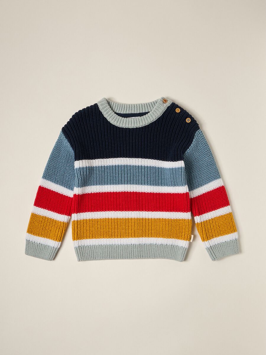 IANA newborn boy sweater in 100% cotton_0