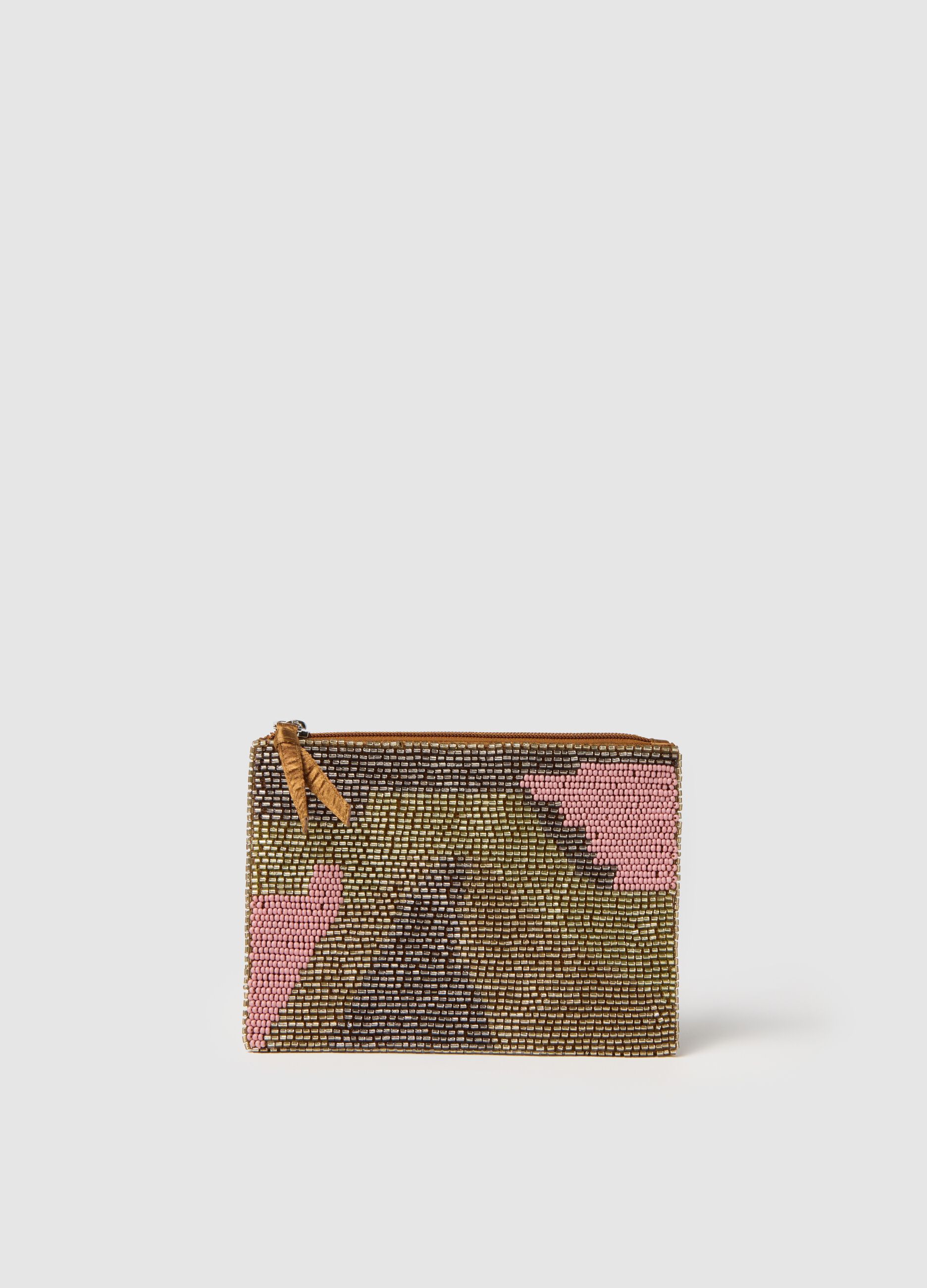 Multicolour Glass Bead Wallet
