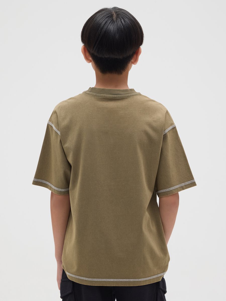Multicolour boy's pure cotton regular fit T-shirt with graphics_1