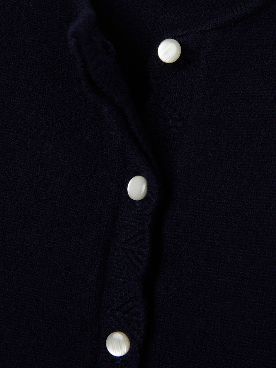 Cardigan blu da bimba regular fit con bottoni_3
