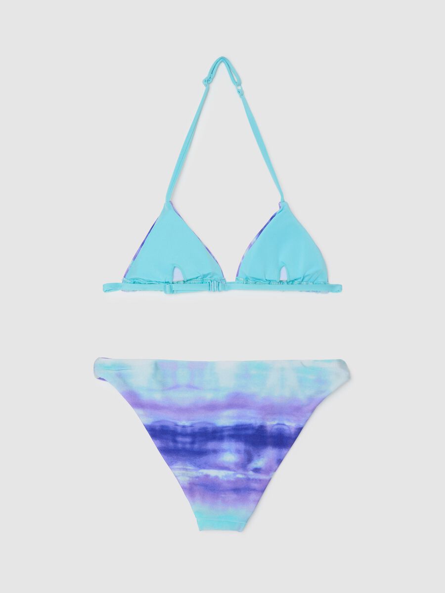 Girls' Multicoloured Stretch Fabric Bikini_1