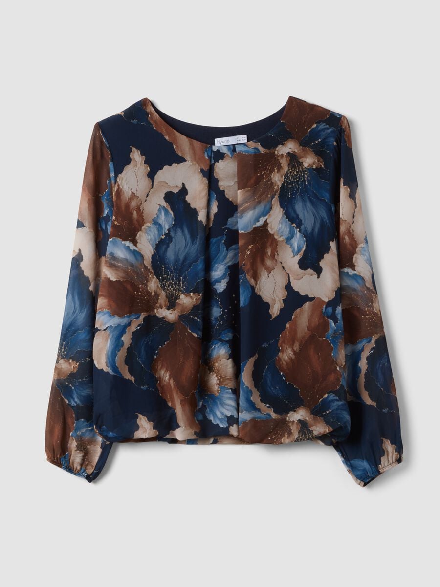Multicolour floral print blouse, regular fit_4