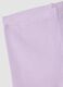 Purple ribbed stretch-cotton shorts for baby girls, regular fit_2