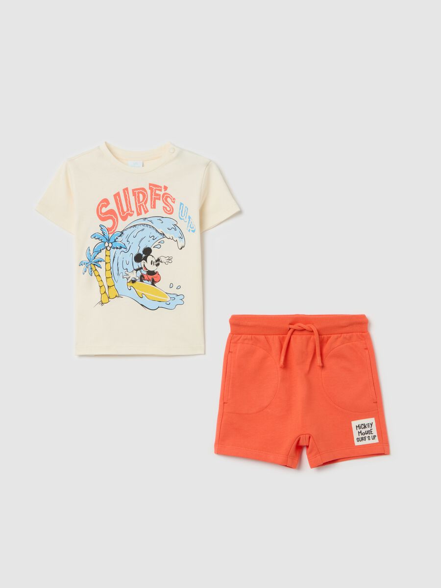 Cotton jogging set with Mickey Mouse print_0