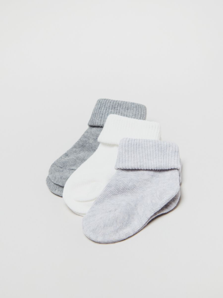 Tripack calze stretch con risvolto_2