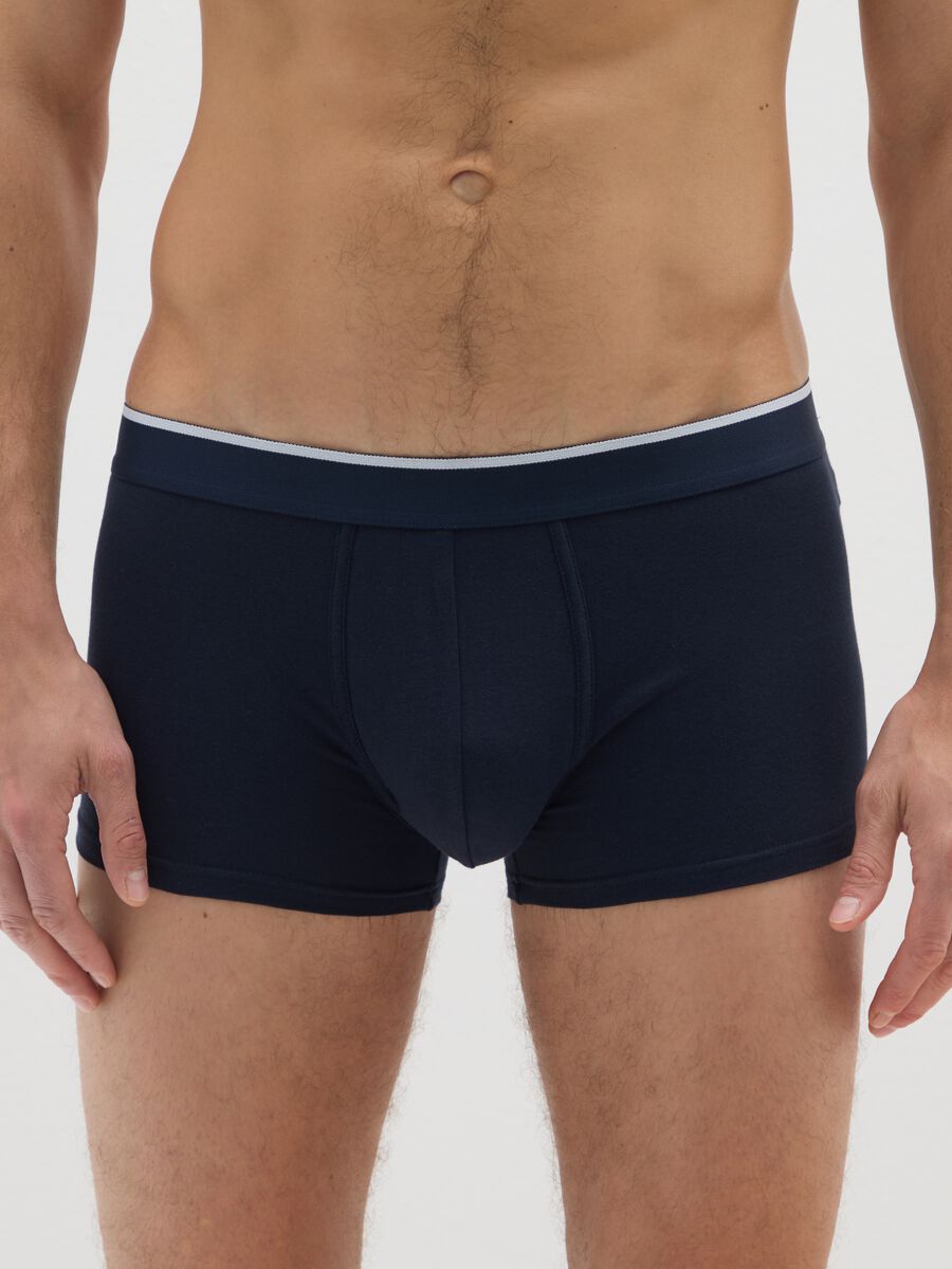 Tripack boxer in cotone elasticizzato multicolor regular fit_1