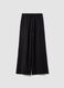 Pantaloni jogger neri baggy fit in puro cotone_0