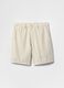 Beige Linen and Cotton Blend Shorts by Gap_5