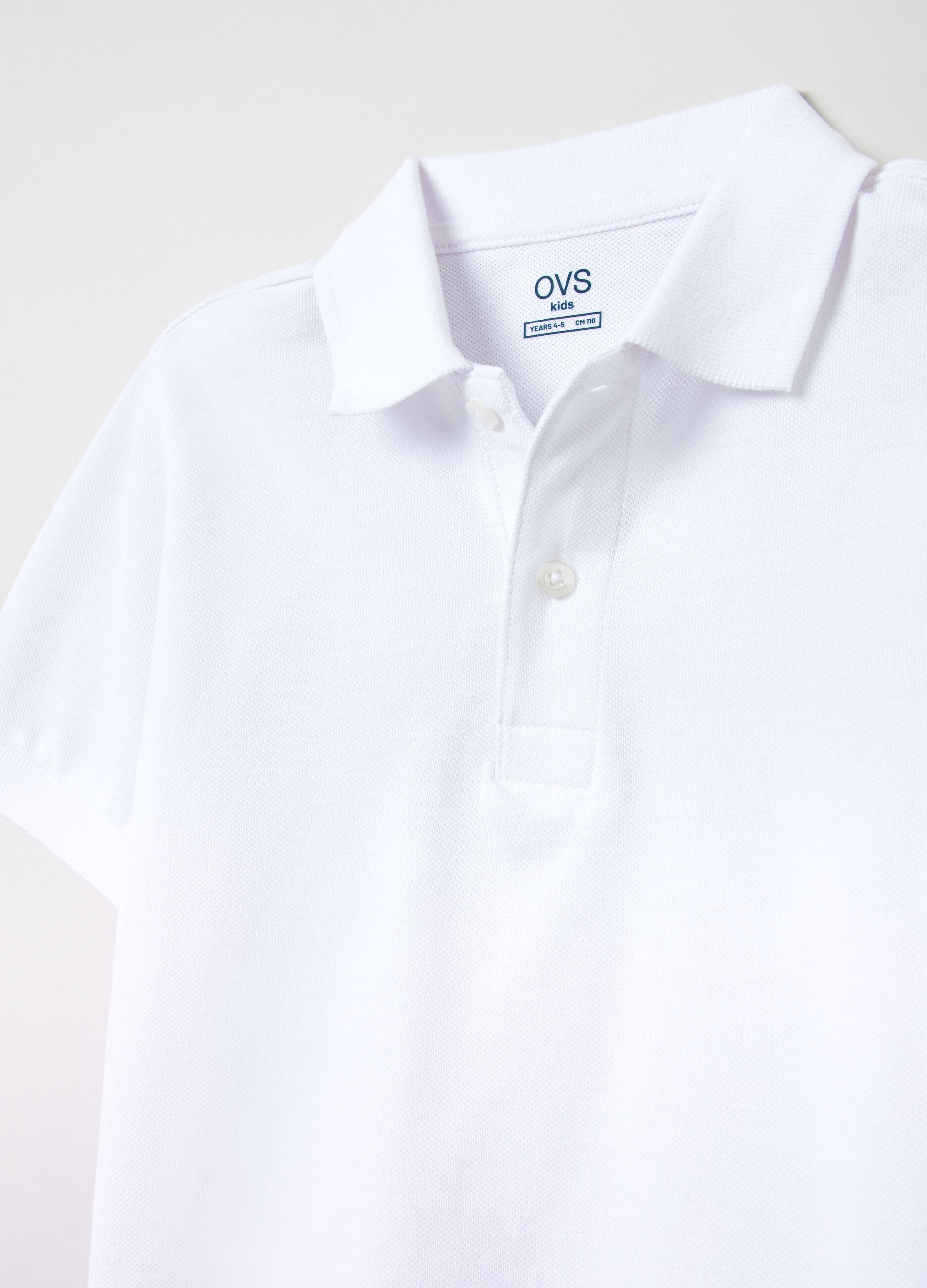 Solid colour piquet polo shirt