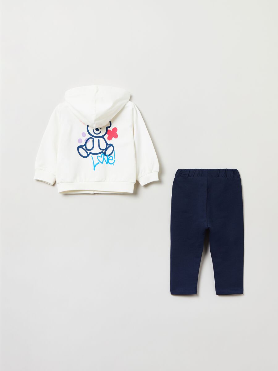 Jogging set in felpa con stampa_1