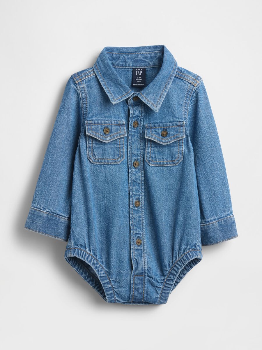Body in denim per neonati_0