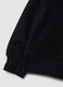 Black pure organic cotton hooded sweatshirt for girls_2