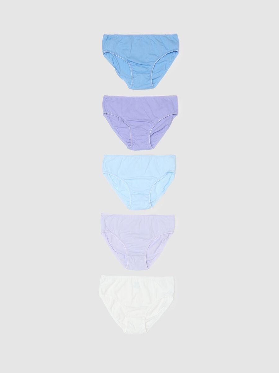 Girls' Multicolour Pure Cotton Brief Set_0