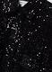 Blazer chenille nero regular fit con paillettes_1