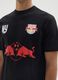 Black pure cotton T-shirt Red Bull New York_3