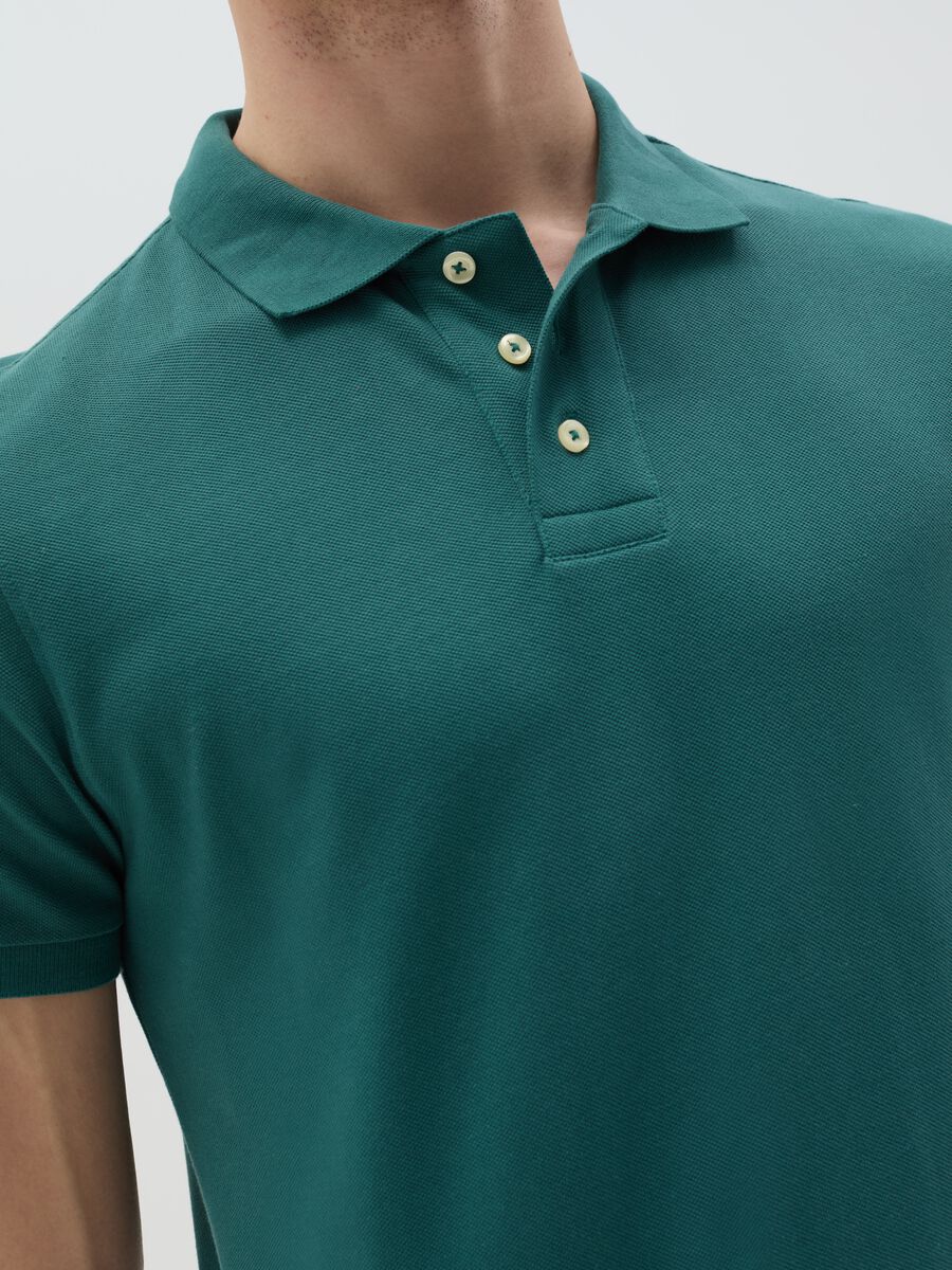 Polo shirt in organic cotton piquet_2