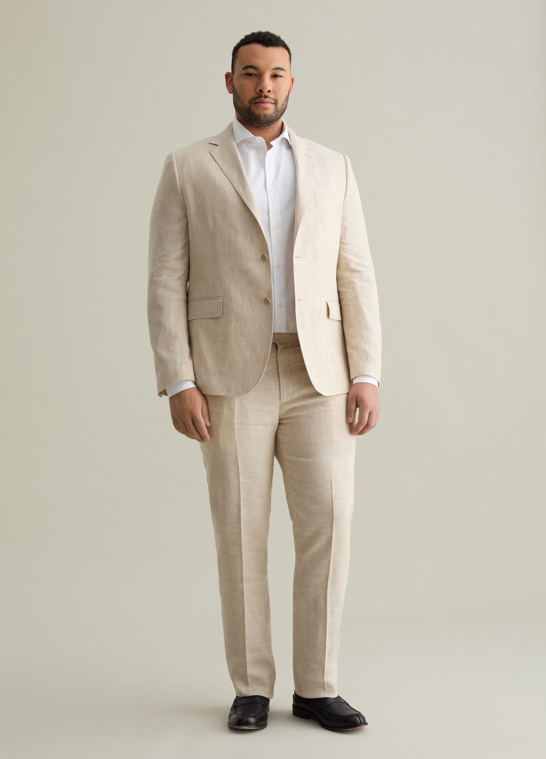 Blazer oversize in lino Plus Size