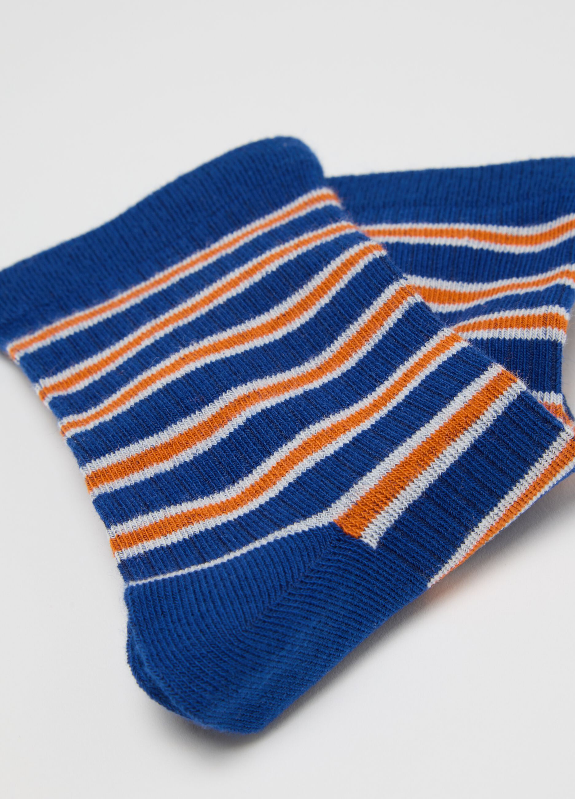 Set bipack calze da ragazzo in misto cotone multicolor elasticizzato