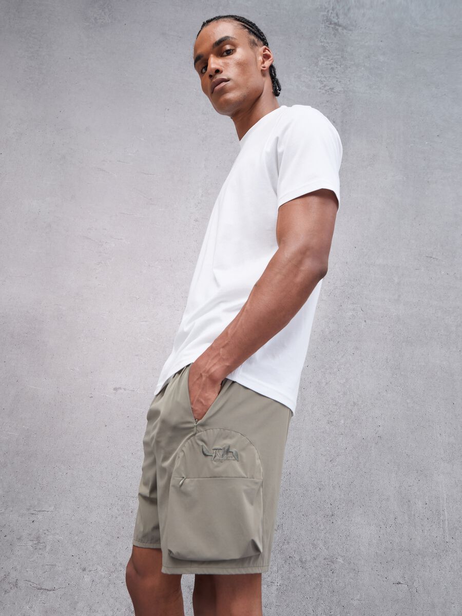 Technical Cargo Shorts Military Green_0