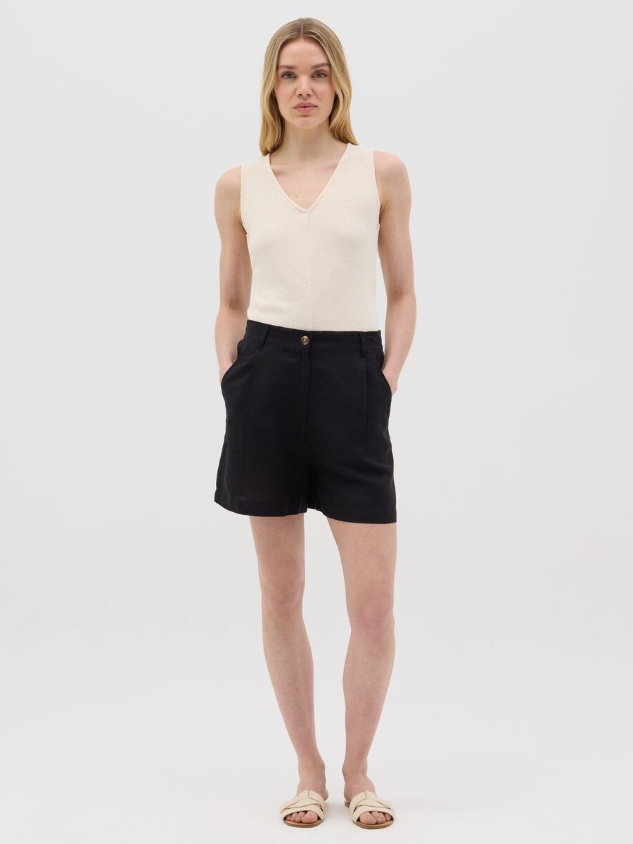 White Stretch Knit Vest Top from Ovs_1