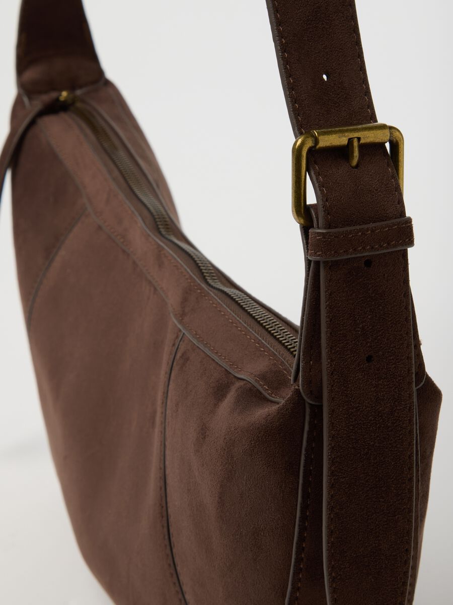 Brown bag with adjustable shoulder strap_2