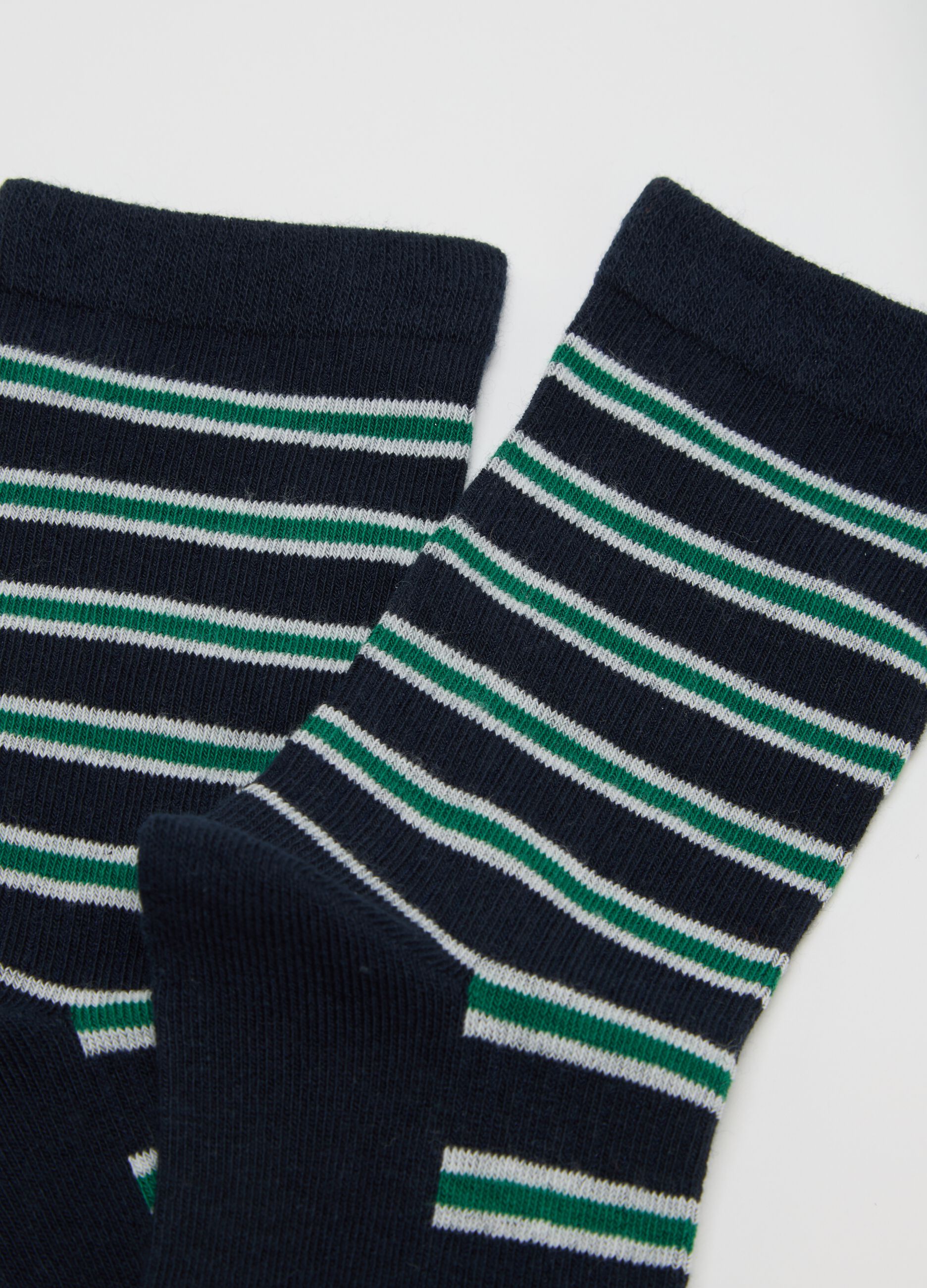 Set bipack calze da ragazzo in misto cotone multicolor elasticizzato