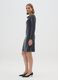 Metallic Black Long Sleeve Regular Fit Dress_1