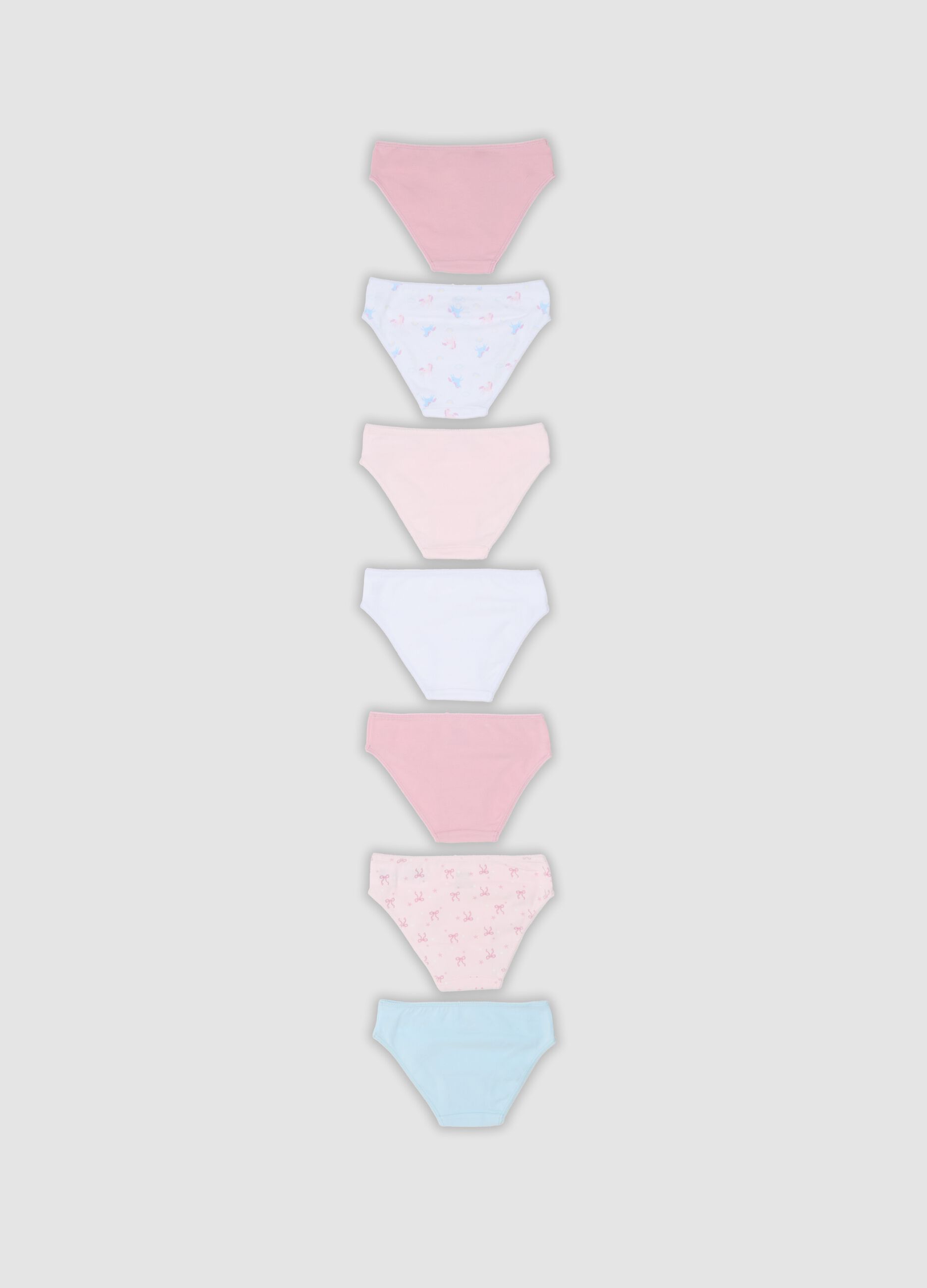 Seven-pack of multicolour organic stretch-cotton briefs