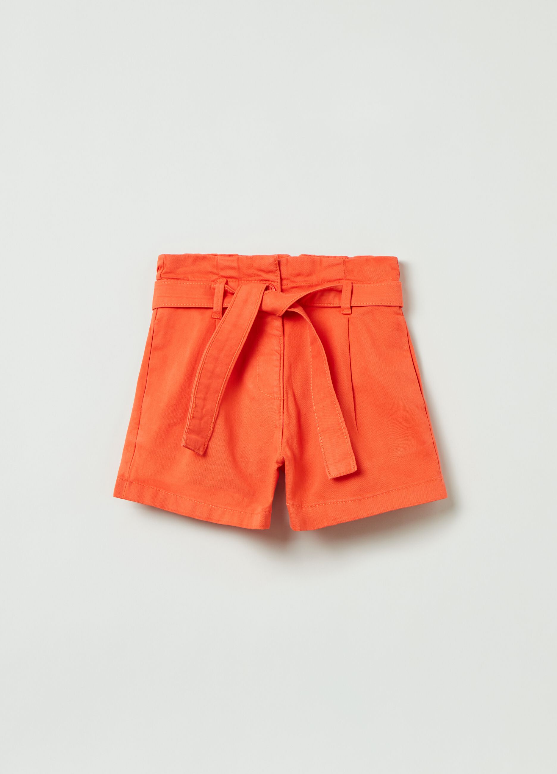 Shorts paper bag con cintura_0
