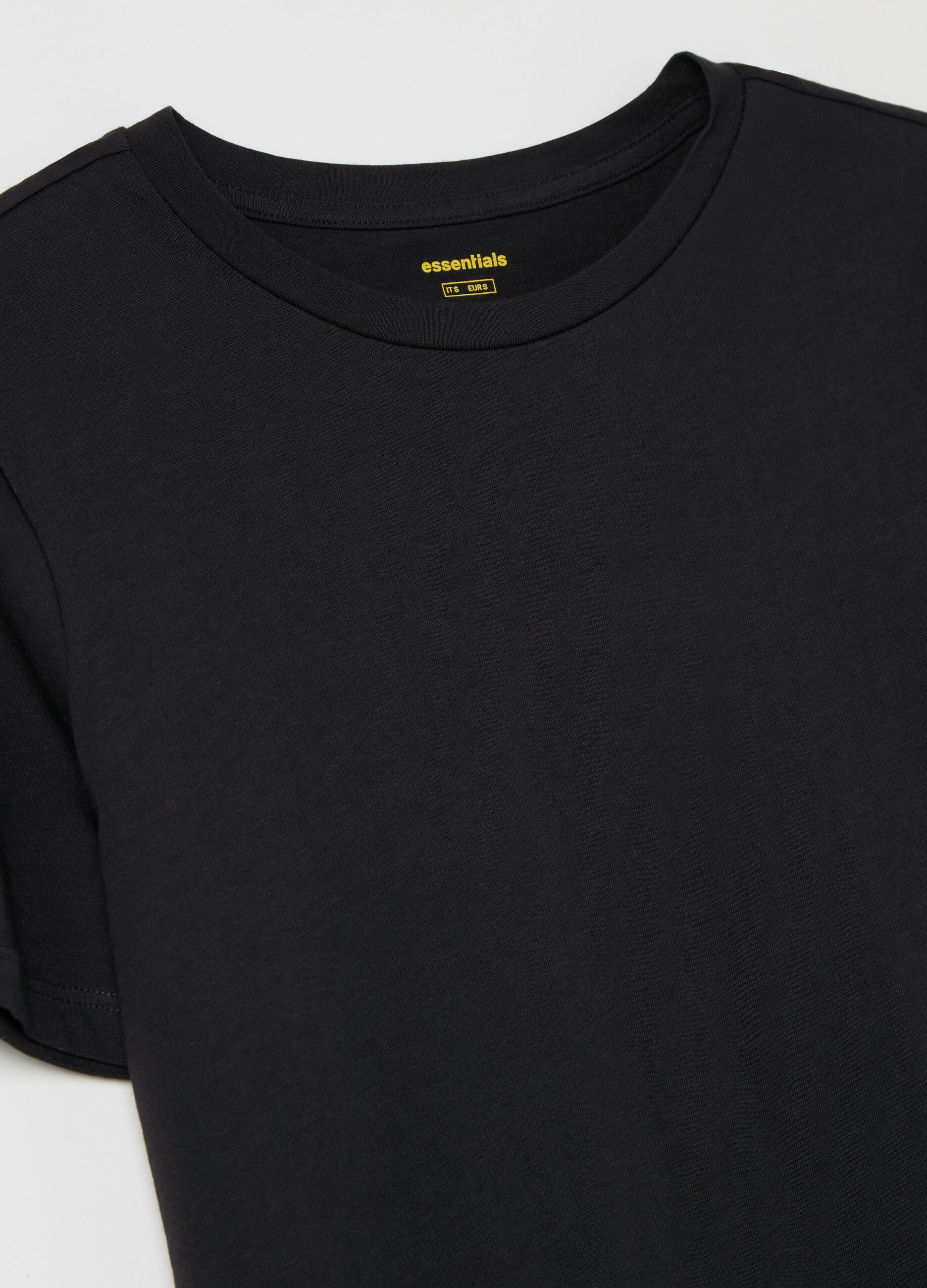Organic cotton T-shirt with round neck