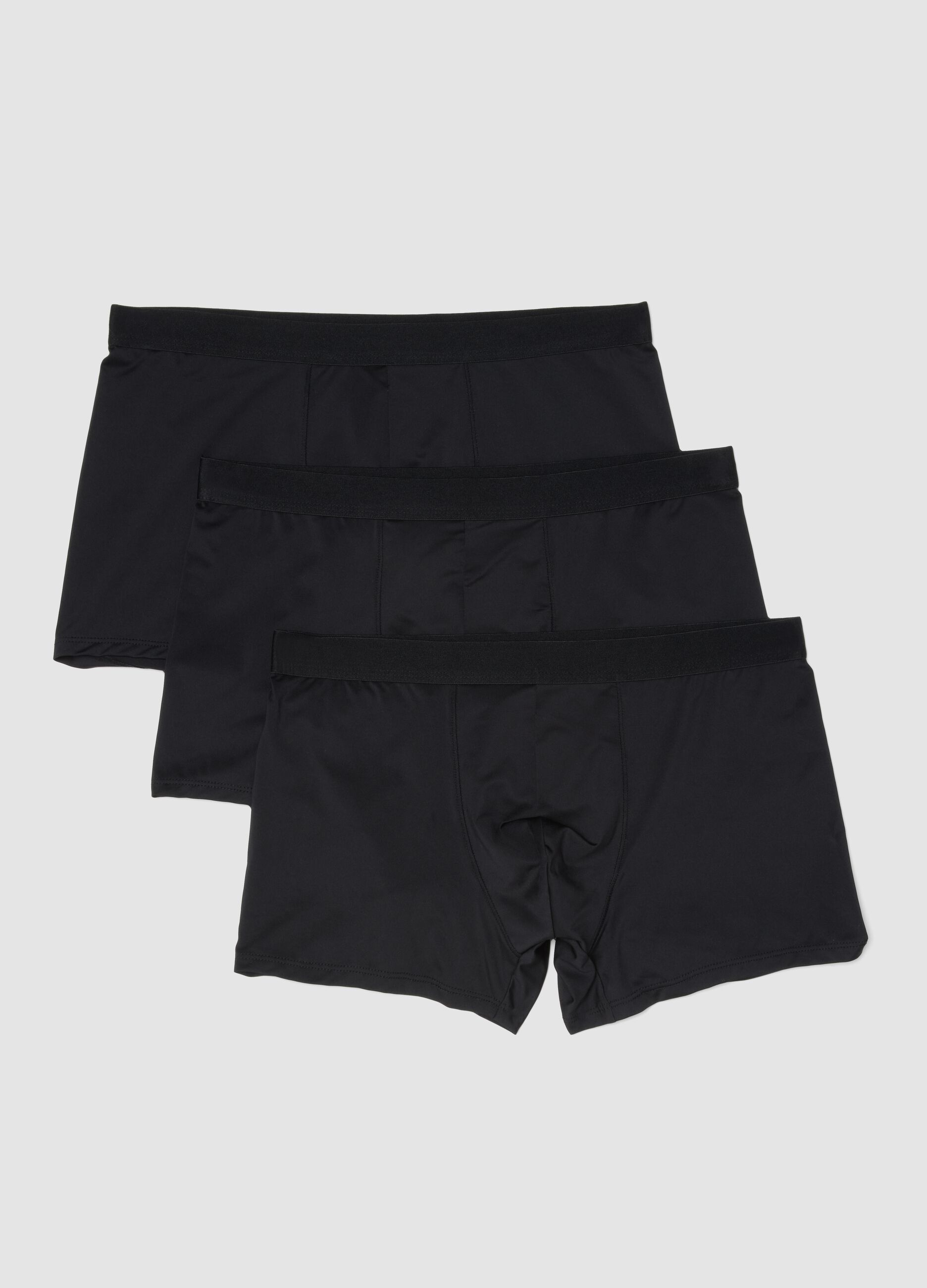 3-pack black stretch regular-fit boxer shorts
