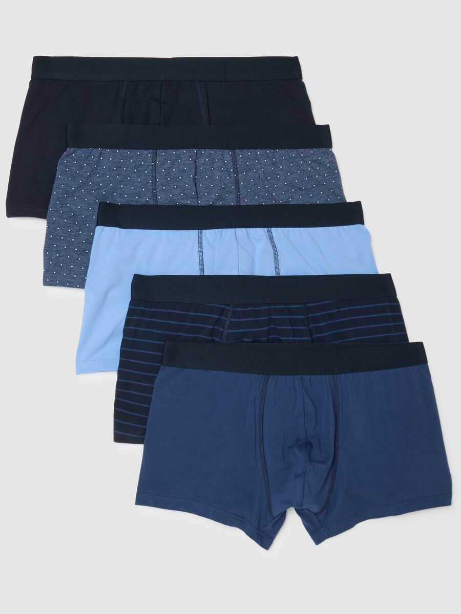 Multipack of Regular Fit Multicoloured Stretch Cotton Boxers_4