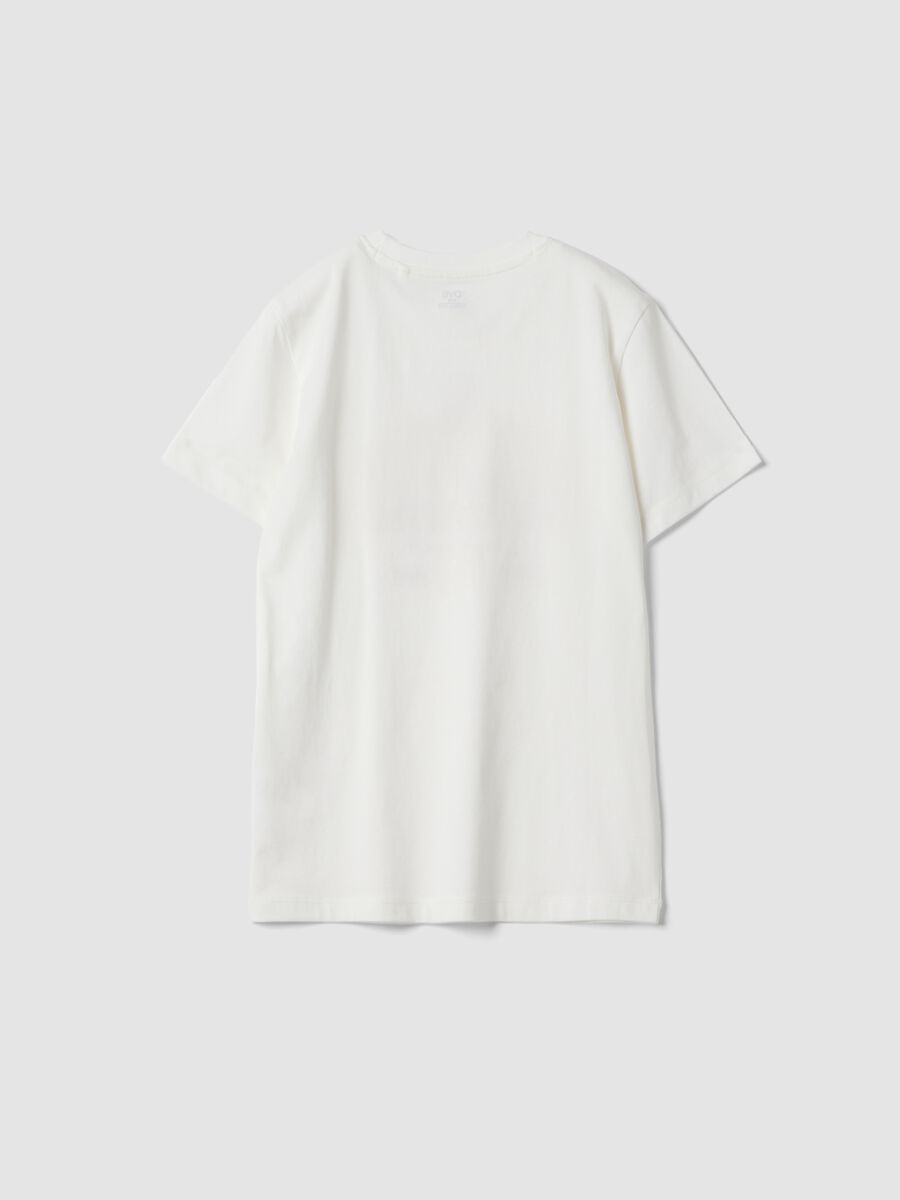 White pure cotton short-sleeved T-shirt_1