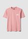 Pink pure cotton relaxed-fit short-sleeve T-shirt with print_4