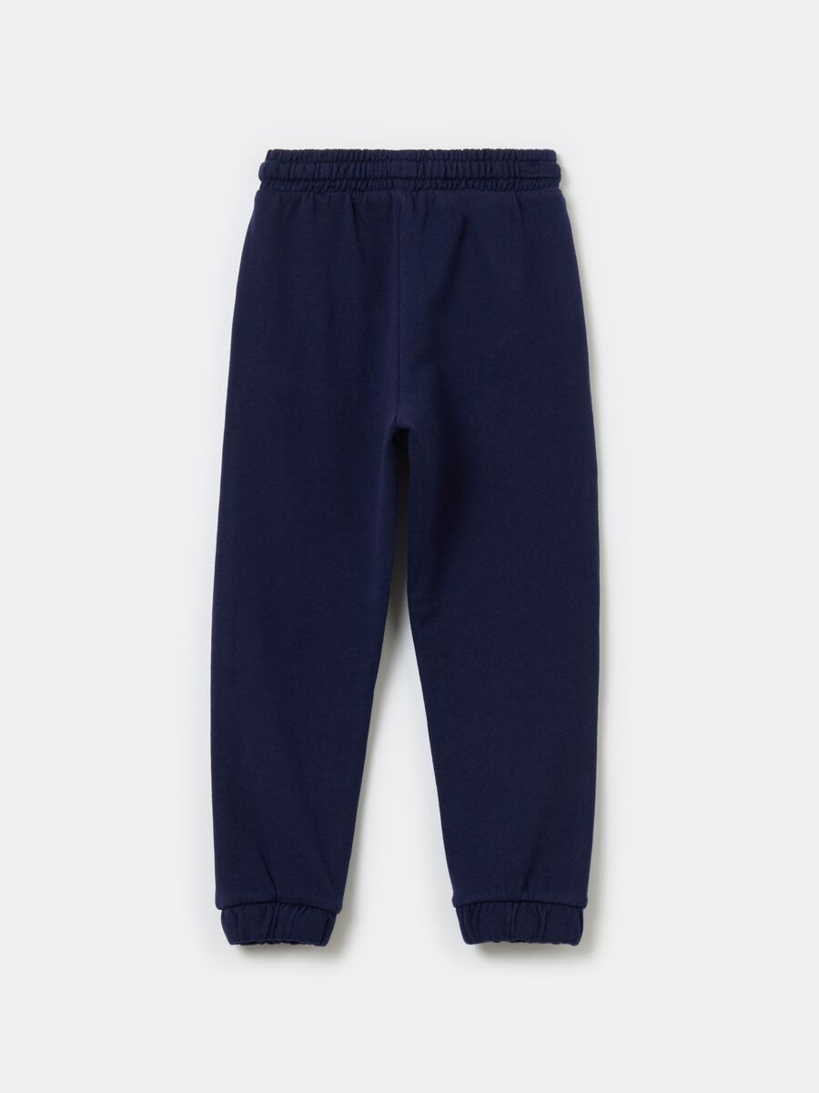 Fleece joggers with drawstring_1