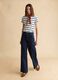 Multicolour striped cotton blend t-shirt regular fit_1