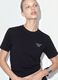 Black relaxed-fit pure cotton T-shirt with embroidered slogan_3