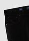 Black ribbed slim-fit stretch cotton trousers_1