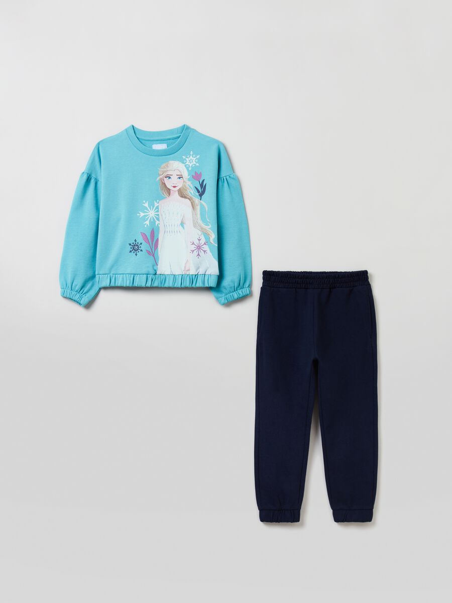 Jogging set in cotone stampa Frozen Elsa_0