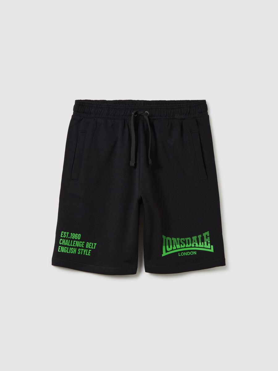 Children’s black pure cotton shorts_0