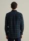 Flannel shirt with check pattern and button-down collar_2