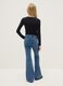 Girls' Blue Denim Flare Fit Jeans_1