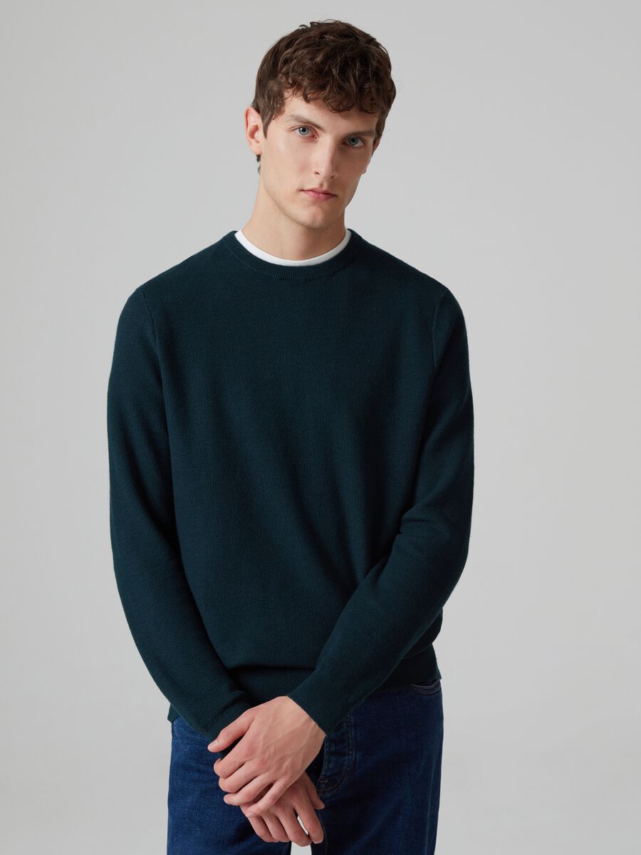 Pullover in cotone seta e cashmere_0
