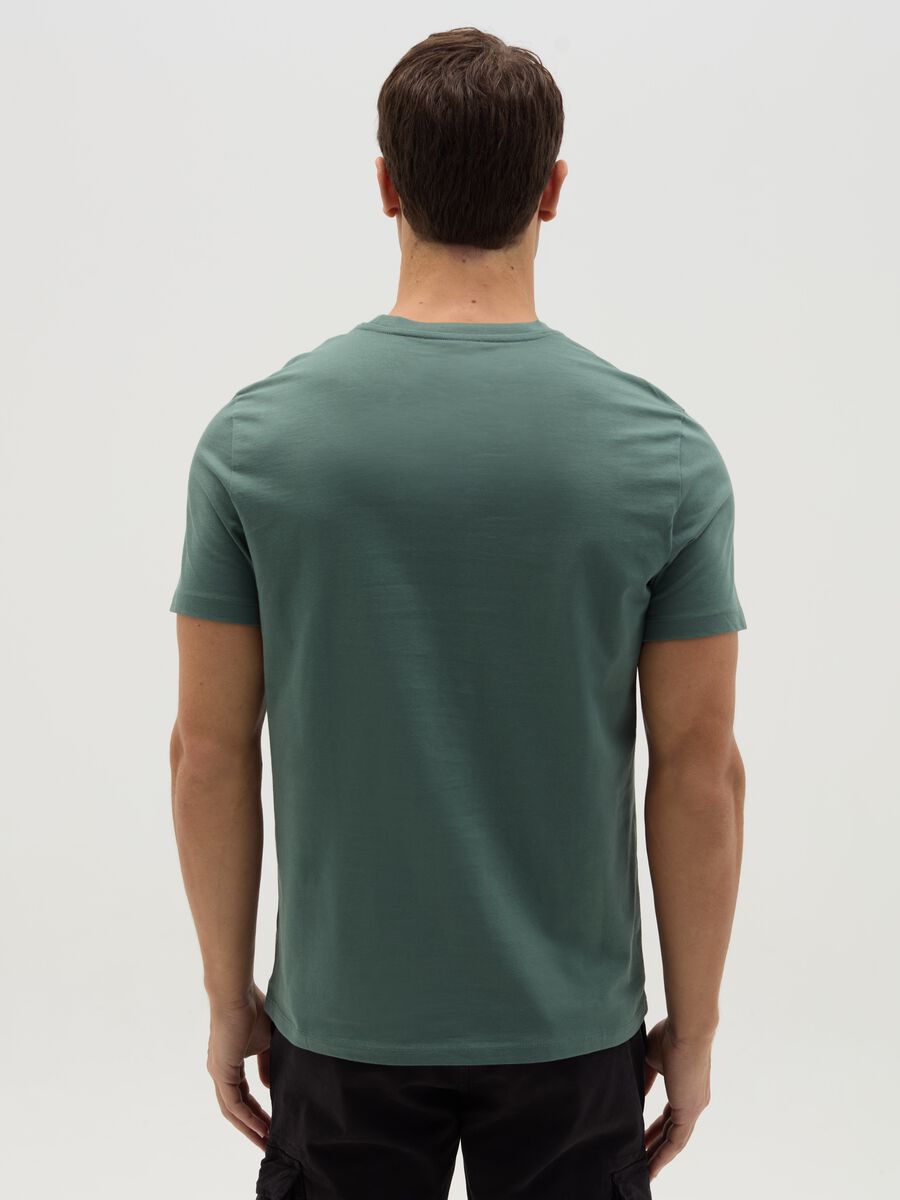Organic cotton T-shirt with V neck_3