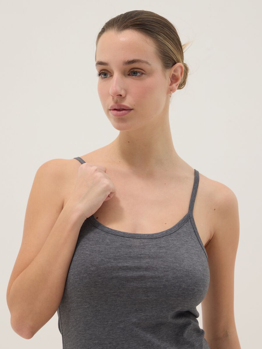 Bipack canottiere in cotone elasticizzato multicolor regular fit_1