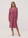 Purple organic cotton nightdress with crew neck_0