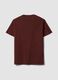 Brown pure cotton crew-neck T-shirt with Jeep print_6